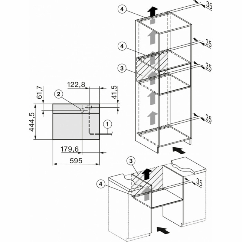 Парова шафа компактна DGM 7440 EDST/CLST Miele