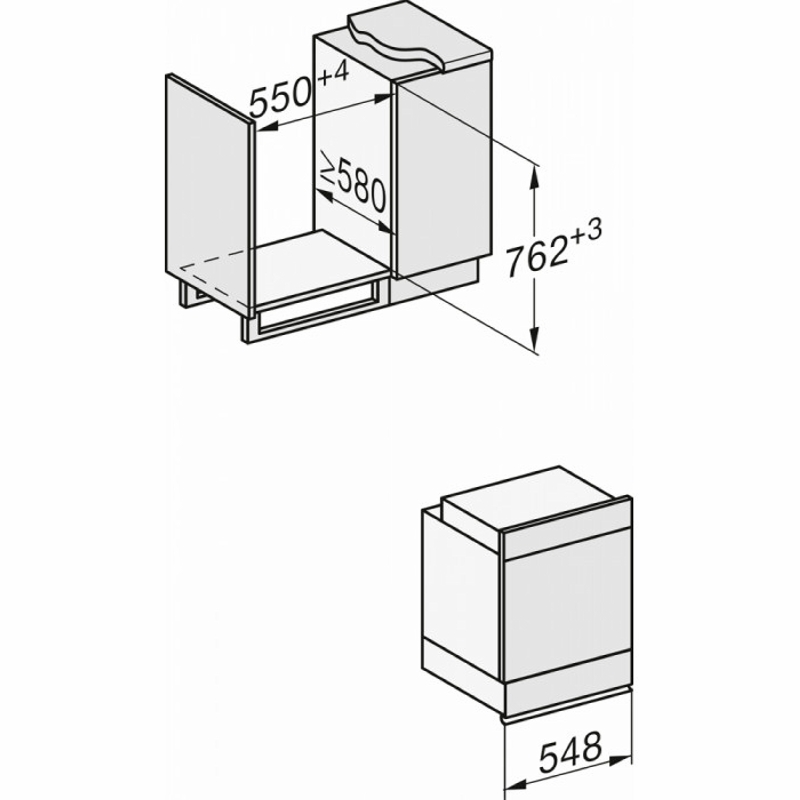Вбудовувана духова шафа 60 см H 2861 BP Clean Steel Miele