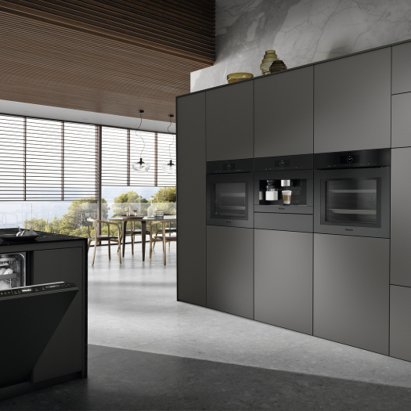 Вбудовувана духова шафа 60 см H 7464 BPX чорний обсидіан матовий Miele