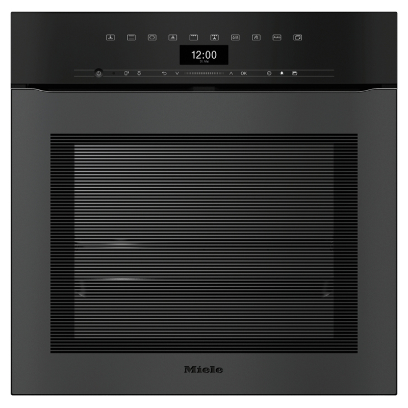 Вбудовувана духова шафа 60 см H 7464 BPX чорний обсидіан матовий Miele