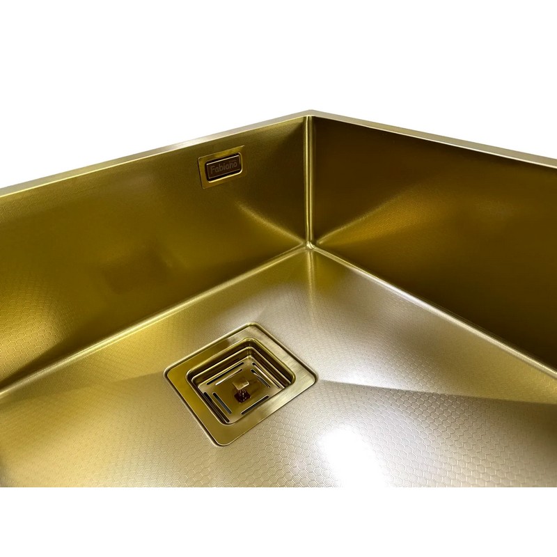 Мийка нерж. Quadro 49 Celldecor Nano Gold (мпс) Fabiano