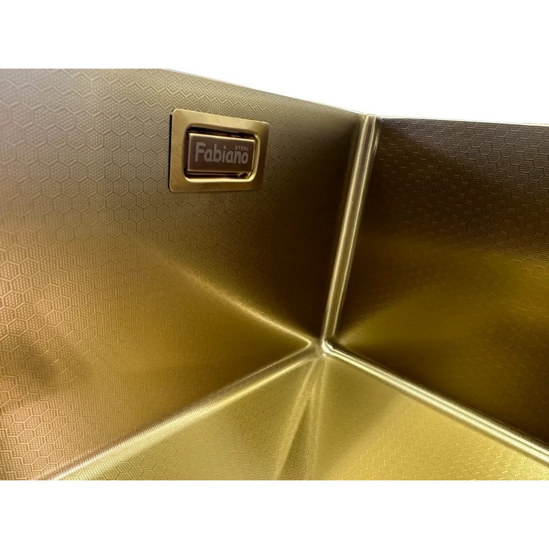 Мийка нерж. Quadro 49 Celldecor Nano Gold (мпс) Fabiano