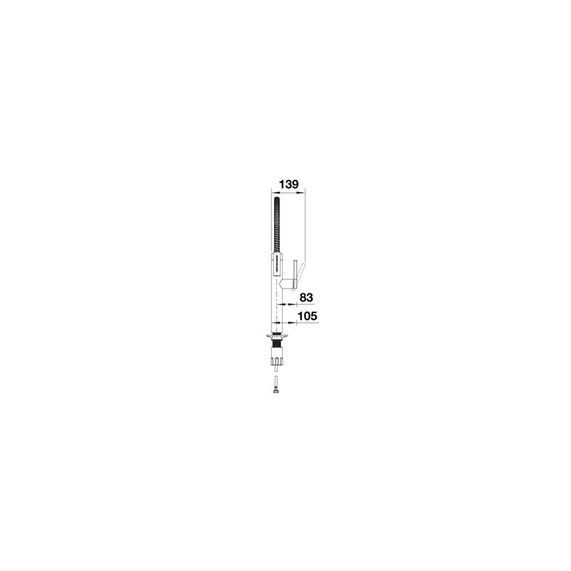 Змішувач CULINA-S II Sensor PVD steel (в/ш), сенсорне вмикання (527462)