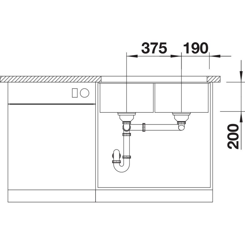 Мийка SUBLINE 350/350-U SILGRANIT (мпс) білий BLANCO (527831) Мийка SUBLINE 350/350-U SILGRANIT (мпс) білий BLANCO (527831)