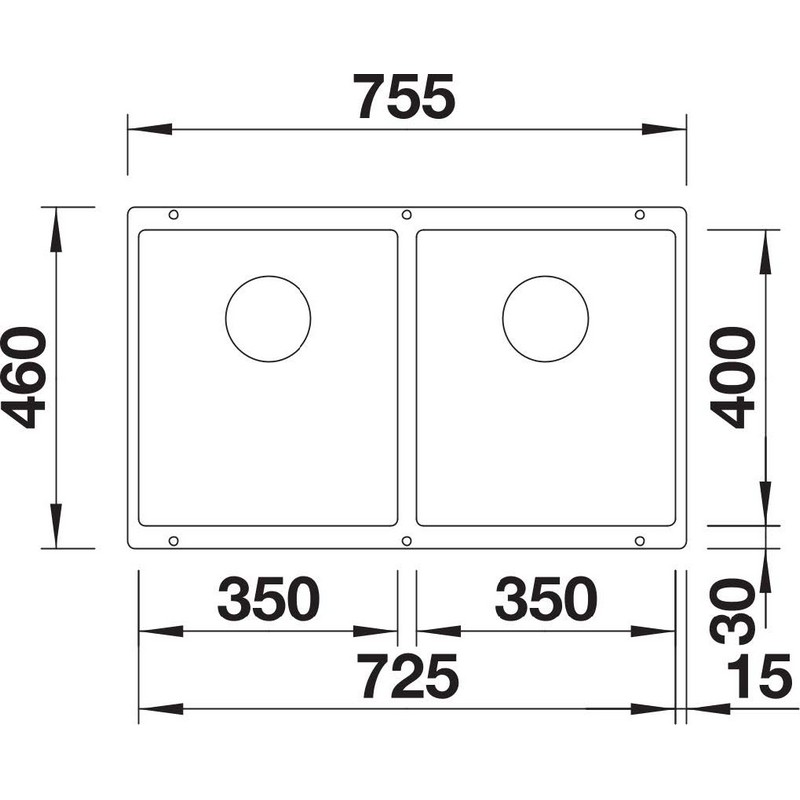 Мийка SUBLINE 350/350-U SILGRANIT (мпс) білий BLANCO (527831) Мийка SUBLINE 350/350-U SILGRANIT (мпс) білий BLANCO (527831)