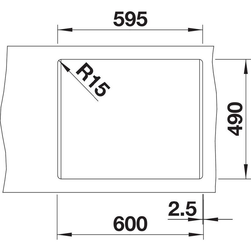 Мийка PLEON 6 SILGRANIT (врізна) антрацит BLANCO (527773)