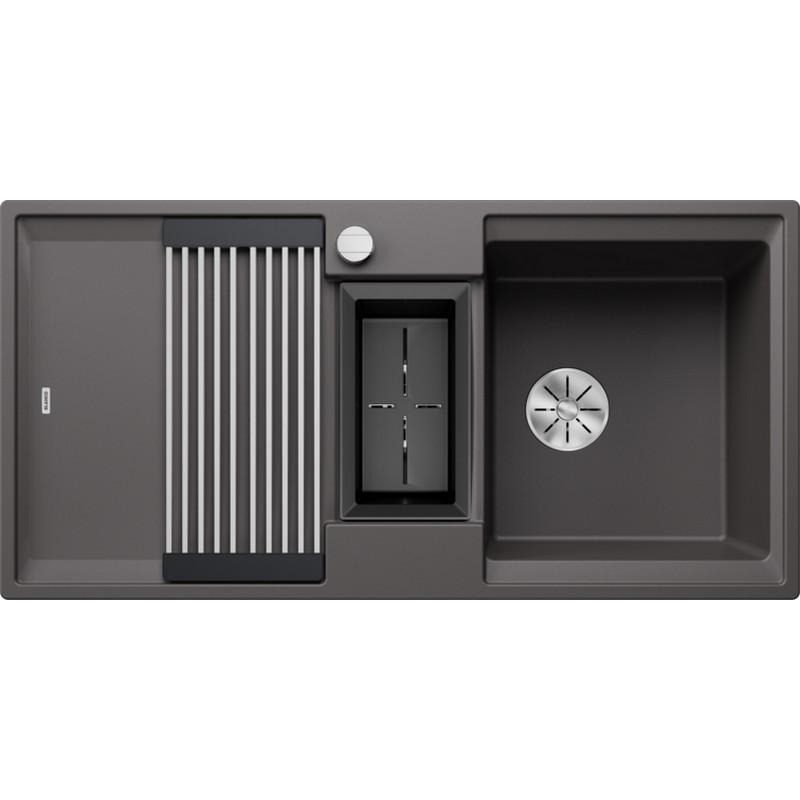 Мийка ADIRA 6S SILGRANIT (врізна) темна скеля BLANCO (527603)
