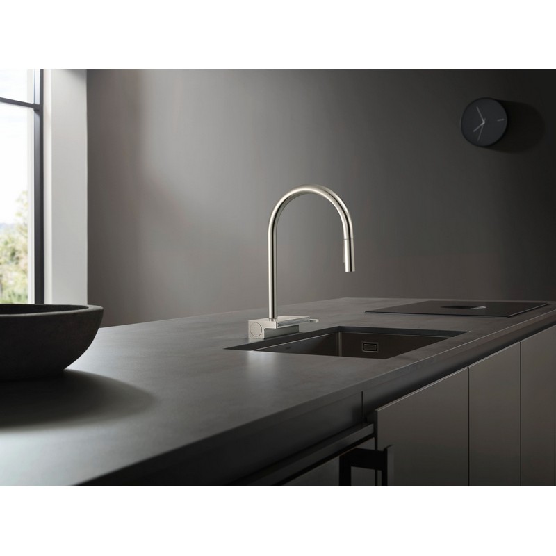 Змішувач для кухні Aquno Select M81 (в/ш) сталь Hansgrohe