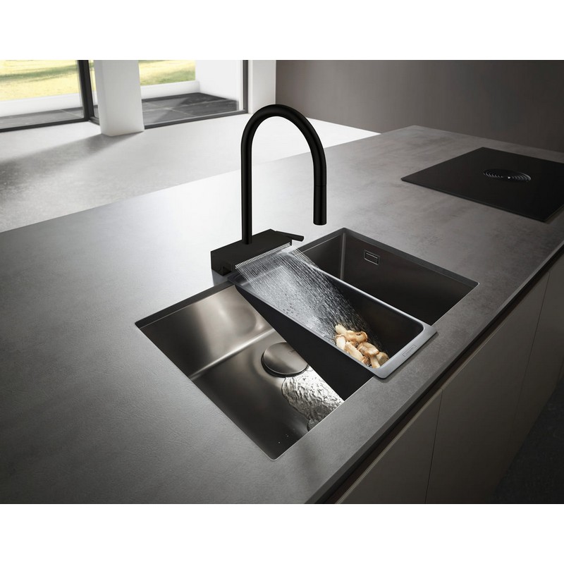 Змішувач для кухні Aquno Select M81 (в/ш) чорний матовий Hansgrohe Змішувач для кухні Aquno Select M81 (в/ш) чорний матовий Hansgrohe