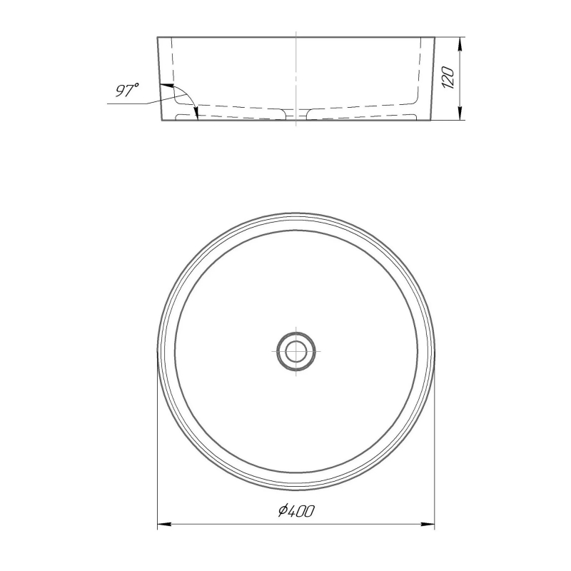 Раковина Grado white gel GRANADO