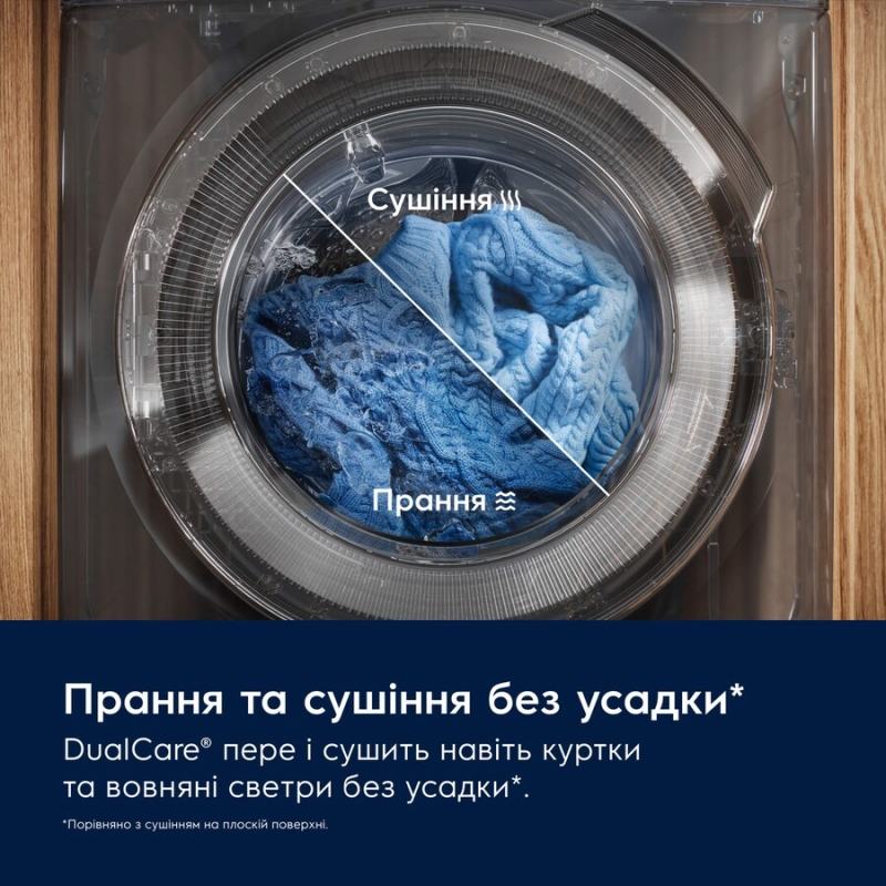 Прально-сушильна машина (фронтальне завантаження) повногабаритна EW7W4492U Electrolux
