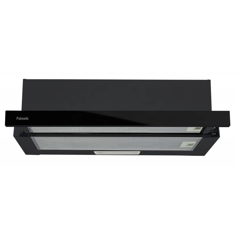 Витяжка телескопічна чорна SlimLine 60 Black Glass Fabiano Витяжка телескопічна чорна SlimLine 60 Black Glass Fabiano