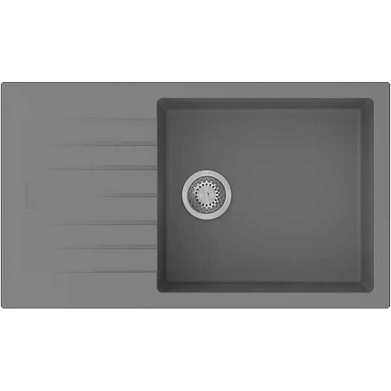 Мийка граніт Classic 86x50 XL Grey Metallic (New) Fabiano