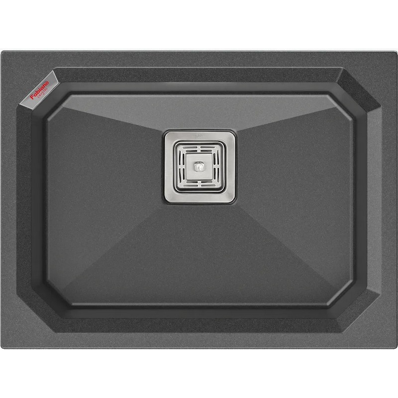 Мийка граніт Crystal 61x46 Titanium Fabiano