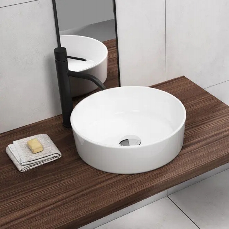 Умивальник на стільницю Round Line 42 см, білий Quarter Bath (70RO23042.00.2.3.01)