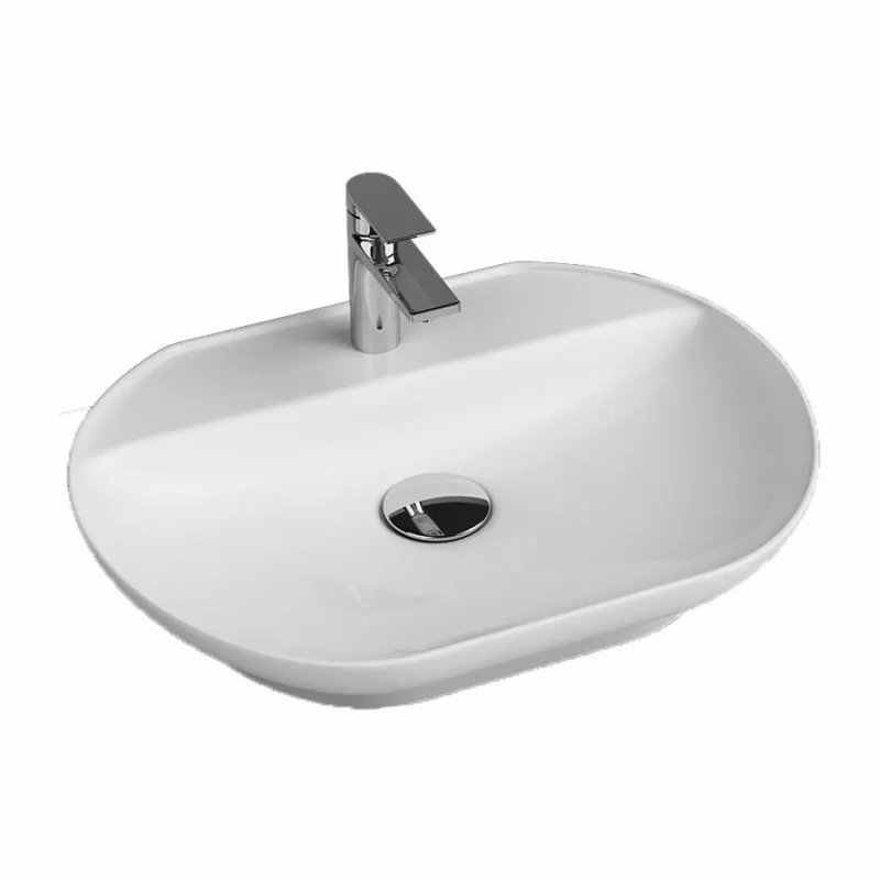 Умивальник на стільницю Smooth Line 42x55 см, білий Quarter Bath (70SM23055) Умивальник на стільницю Smooth Line 42x55 см, білий Quarter Bath (70SM23055)