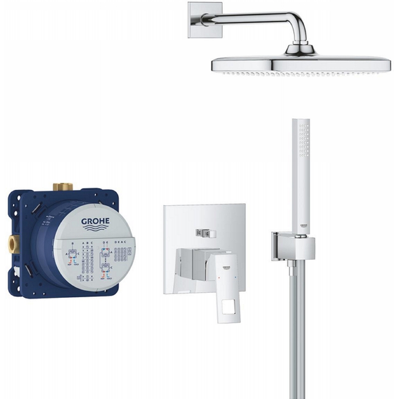 Душова система прихованого монтажу Eurocube, хром Grohe (25289000)
