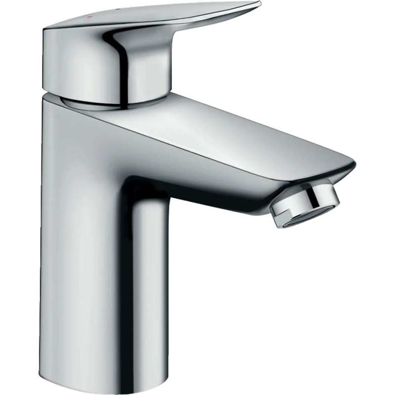 Змішувач для умивальника Logis 100 із зливним гарнітуром Chrome Hansgrohe (71100000)