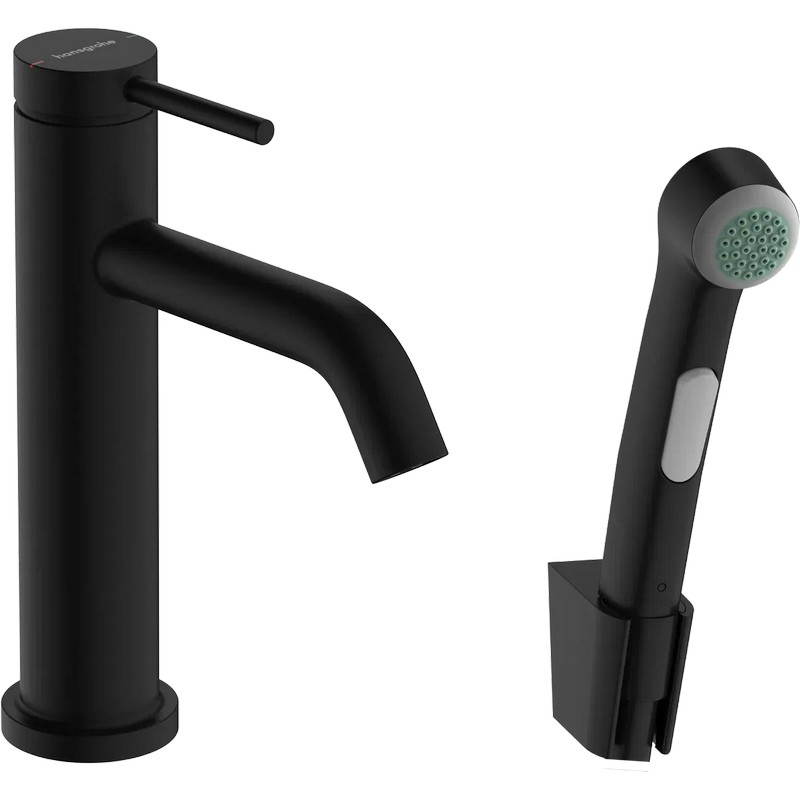 Змішувач Tecturis S 110 для умивальника з гігієнічною лійкою Matt Black Hansgrohe (73211670) Змішувач Tecturis S 110 для умивальника з гігієнічною лійкою Matt Black Hansgrohe (73211670)