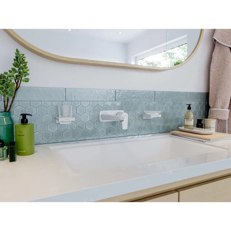 Змішувач для умивальника настінний Talis E 225 мм Matt White Hansgrohe (71734700) Змішувач для умивальника настінний Talis E 225 мм Matt White Hansgrohe (71734700)
