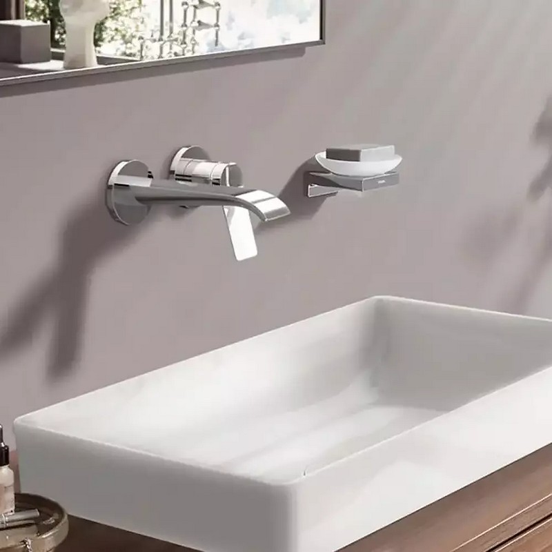 Змішувач для умивальника Vivenis настінний з виливом 195 мм Chrome Hansgrohe (75050000) Змішувач для умивальника Vivenis настінний з виливом 195 мм Chrome Hansgrohe (75050000)