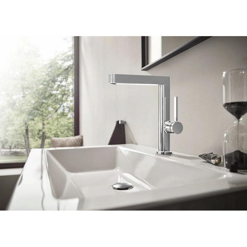 Змішувач для умивальника Finoris 230 з донним клапаном Push-Open Chrome Hansgrohe (76060000)