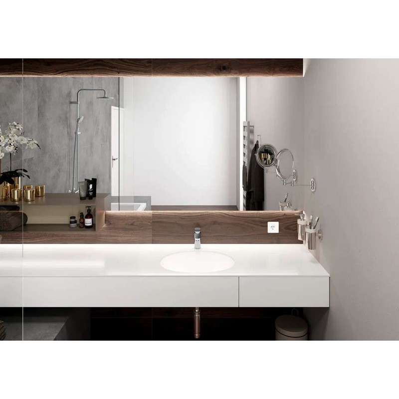 Змішувач для умивальника Vernis Blend 100 з донним клапаном pop-up Chrome Hansgrohe (71551000)