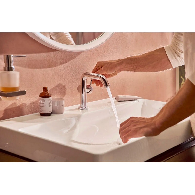 Змішувач для умивальника Tecturis S 110 Fine CoolStart без донного клапана Chrome Hansgrohe (73321000)