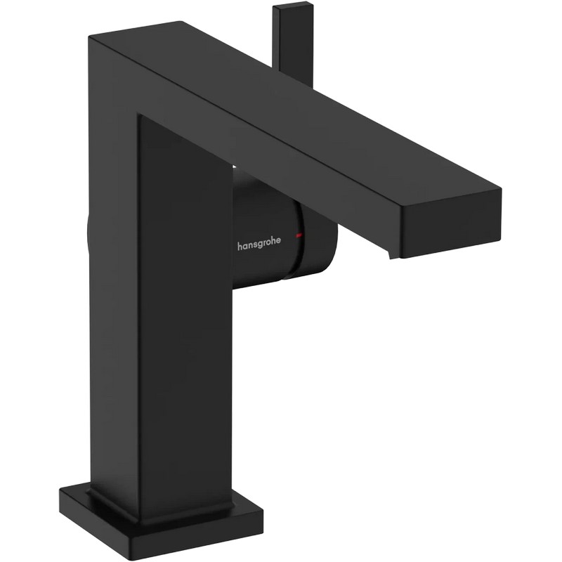 Змішувач для умивальника Tecturis E 110 Fine CoolStart із донним клапаном pop-up Matt Black Hansgrohe (73023670)