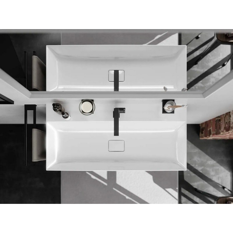 Змішувач для умивальника Tecturis E 110 Fine CoolStart без донного клапана  Matt Black Hansgrohe (73021670)