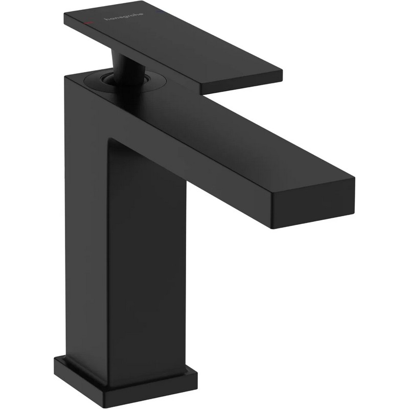 Змішувач для умивальника Tecturis E 110 без донного клапана  Matt Black Hansgrohe (73011670)