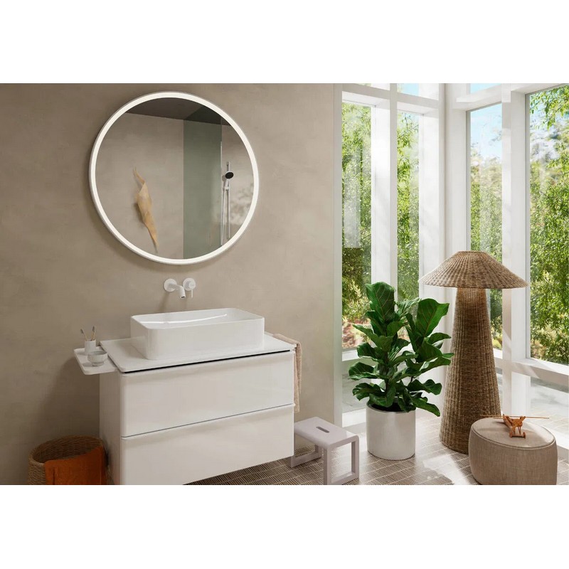 Змішувач для умивальника Tecturis S 225 зі стіни Matt White Hansgrohe (73351700)