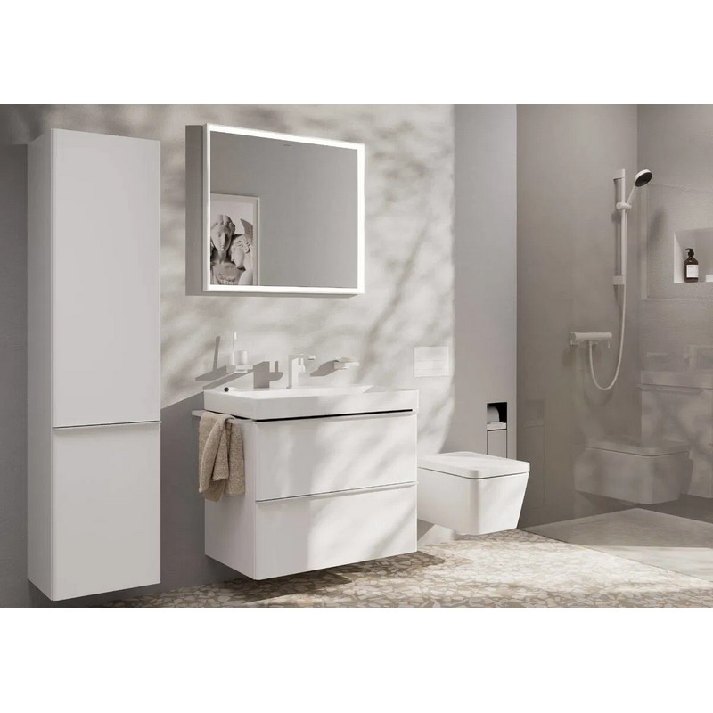 Змішувач для умивальника Tecturis E 110 Fine CoolStart Matt White Hansgrohe (73020700)