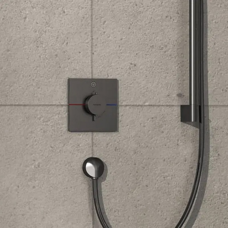 Термостат прихованого монтажу ShowerSelect Comfort E на 1 функцію Brushed Black Chrome Hansgrohe (15571340) Термостат прихованого монтажу ShowerSelect Comfort E на 1 функцію Brushed Black Chrome Hansgrohe (15571340)