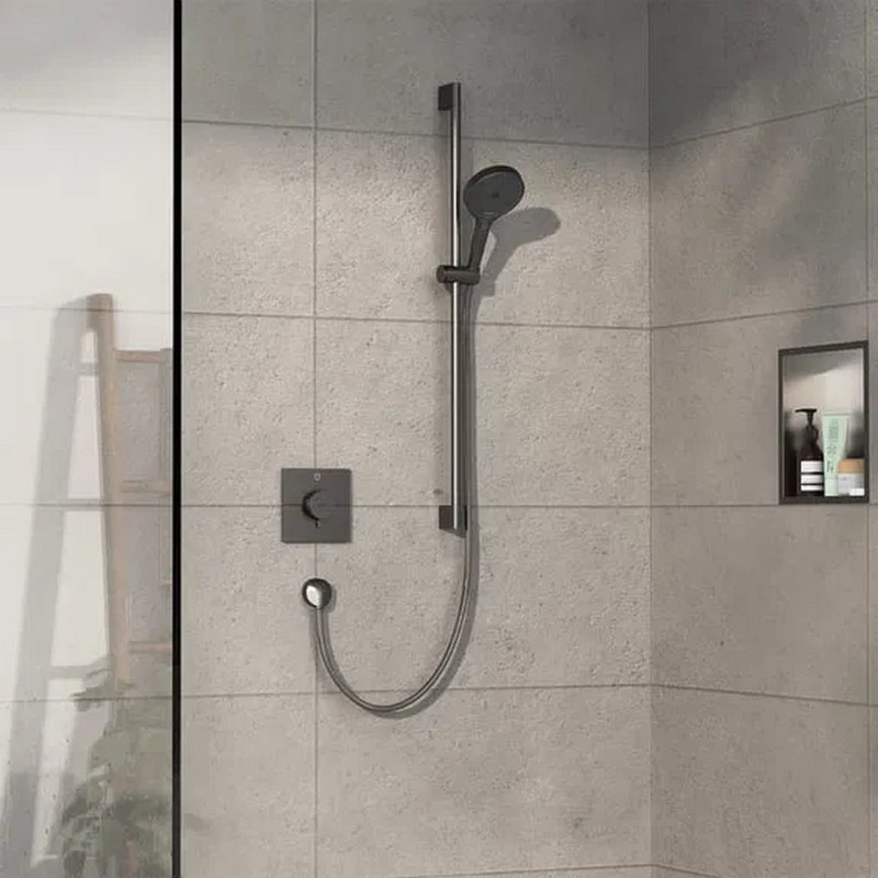 Термостат прихованого монтажу ShowerSelect Comfort E на 1 функцію Brushed Black Chrome Hansgrohe (15571340) Термостат прихованого монтажу ShowerSelect Comfort E на 1 функцію Brushed Black Chrome Hansgrohe (15571340)