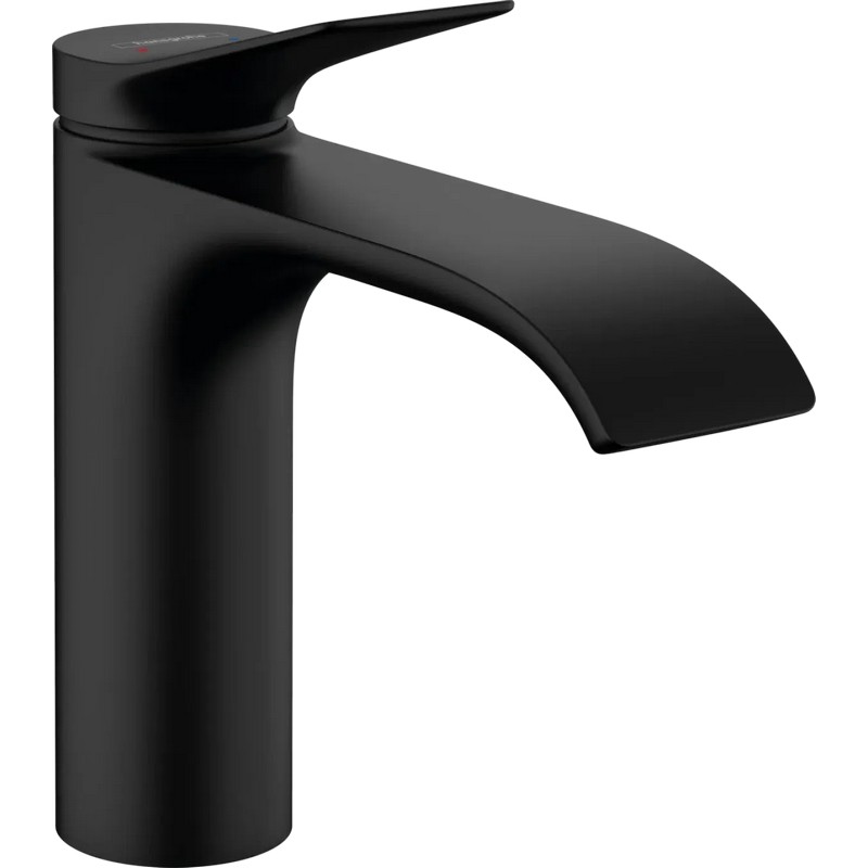 Змішувач для умивальника Vivenis 110 з донним клапаном pop-up, Matt Black Hansgrohe (75020670)