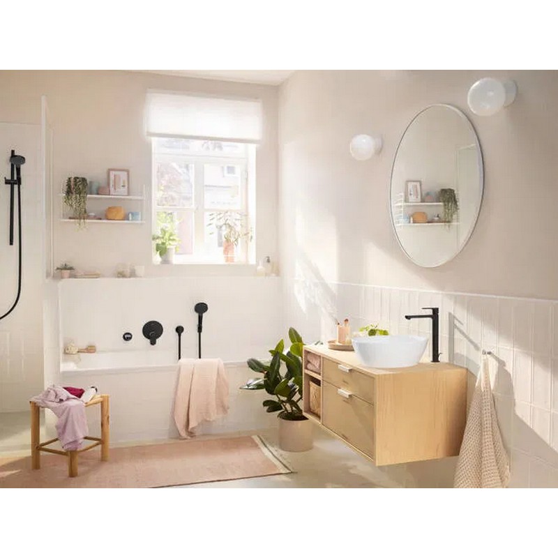 Змішувач для умивальника Rebris S 240 CoolStart із д/к pop-up, Matt Black Hansgrohe (72580670) Змішувач для умивальника Rebris S 240 CoolStart із д/к pop-up, Matt Black Hansgrohe (72580670)