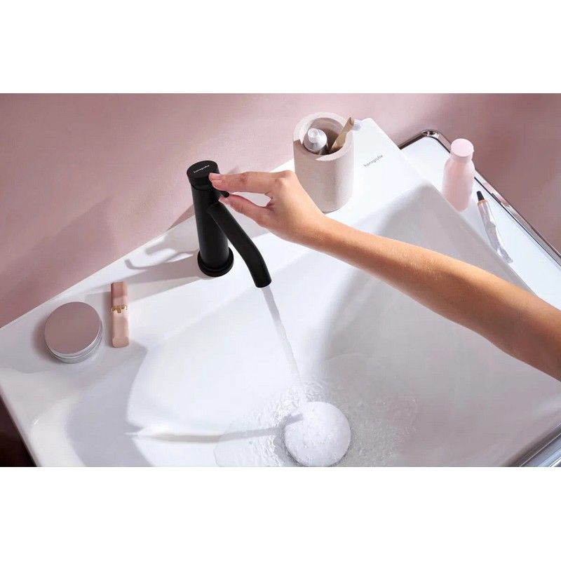Змішувач для умивальника Tecturis S 110 Fine CoolStart з Push open, Matt Black Hansgrohe (73320670) Змішувач для умивальника Tecturis S 110 Fine CoolStart з Push open, Matt Black Hansgrohe (73320670)