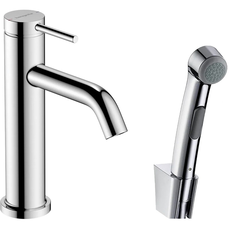 Змішувач Tecturis S 110 для умивальника з гігієнічною лійкою, Chrome Hansgrohe (73211000)