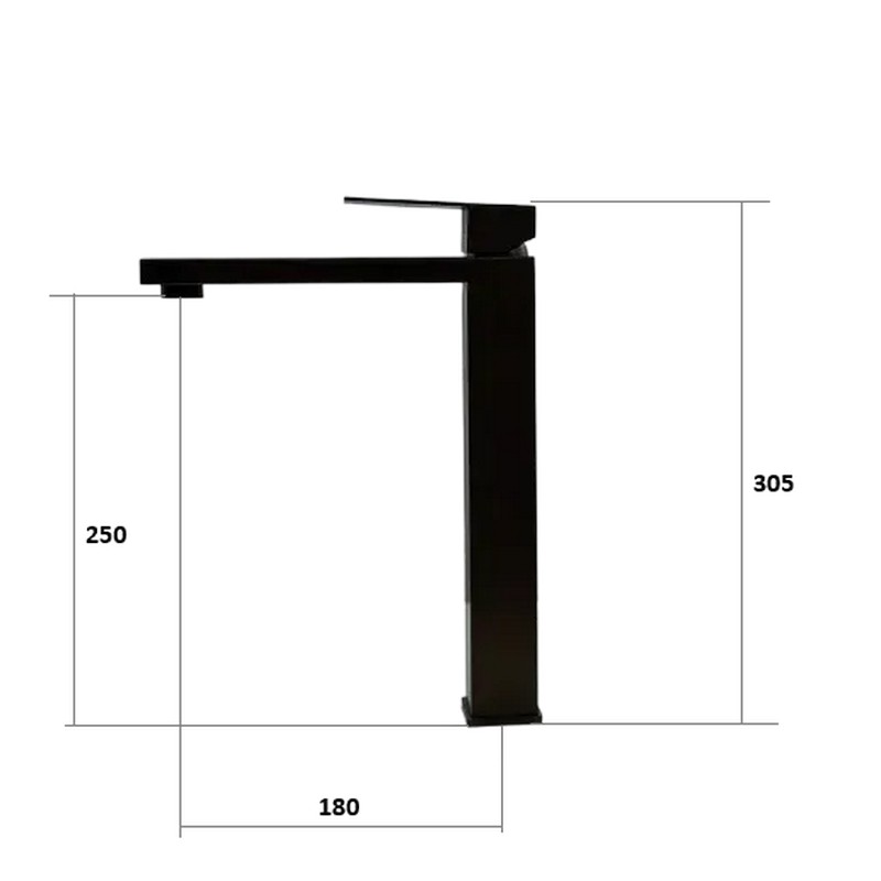 Змішувач Cubo 40202 Graphite Fabiano Змішувач Cubo 40202 Graphite Fabiano