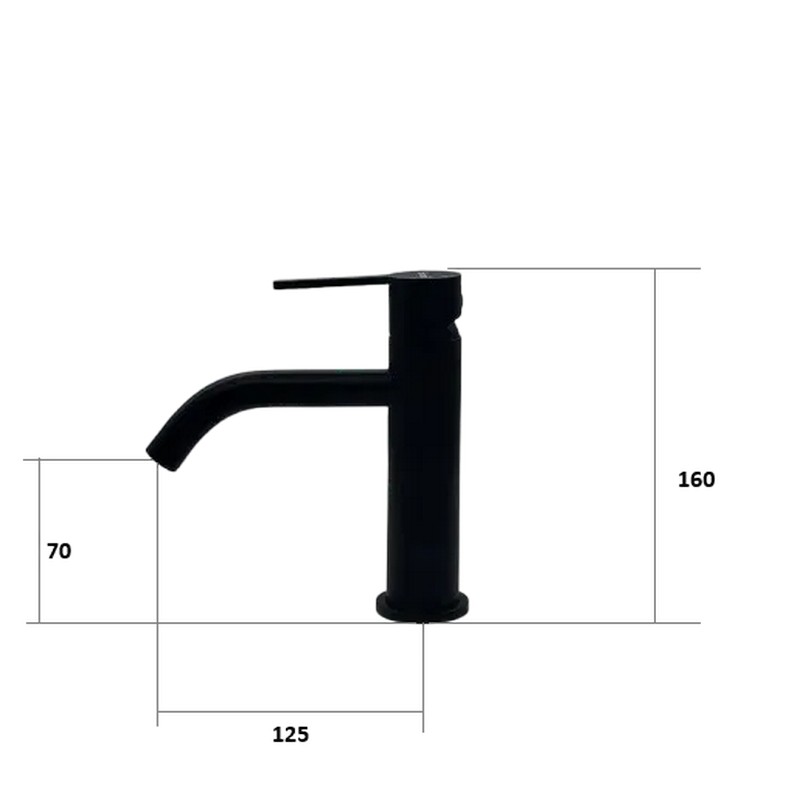 Змішувач Nuova 50101 Black Fabiano