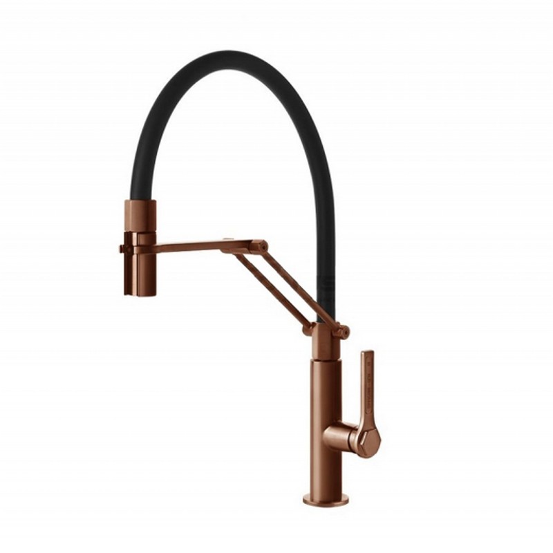 Змішувач для кухні Officine Copper Brushed PVD Gessi (60055708) Змішувач для кухні Officine Copper Brushed PVD Gessi (60055708)