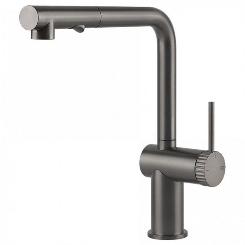 Змішувач для кухні  Inedito, Black Metal Brushed GHRC Gessi (60457126)