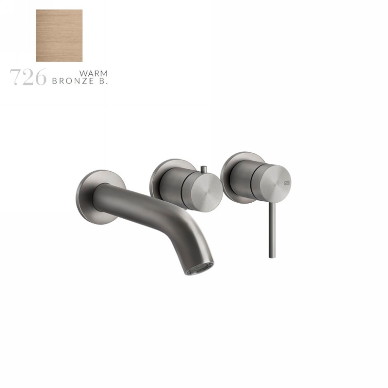 Змішувач для ванни 316 з виливом та перемикачем, Warm Bronze Brushed PVD Gessi (54140-726) Змішувач для ванни 316 з виливом та перемикачем, Warm Bronze Brushed PVD Gessi (54140-726)