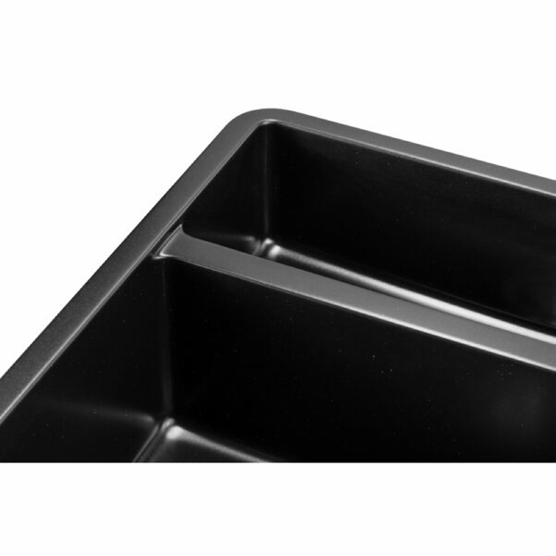 Мийка Under top DOUBLE black shine (705*445mm.) граніт GRANADO