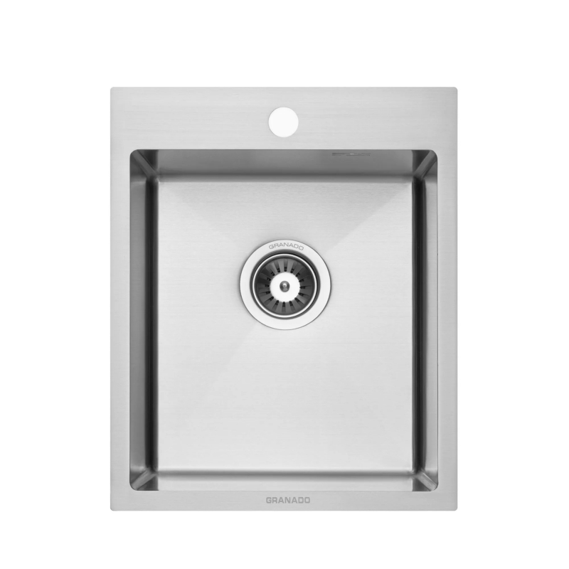 Мийка сталева Pravia S304 (410*500*220mm) GRANADO