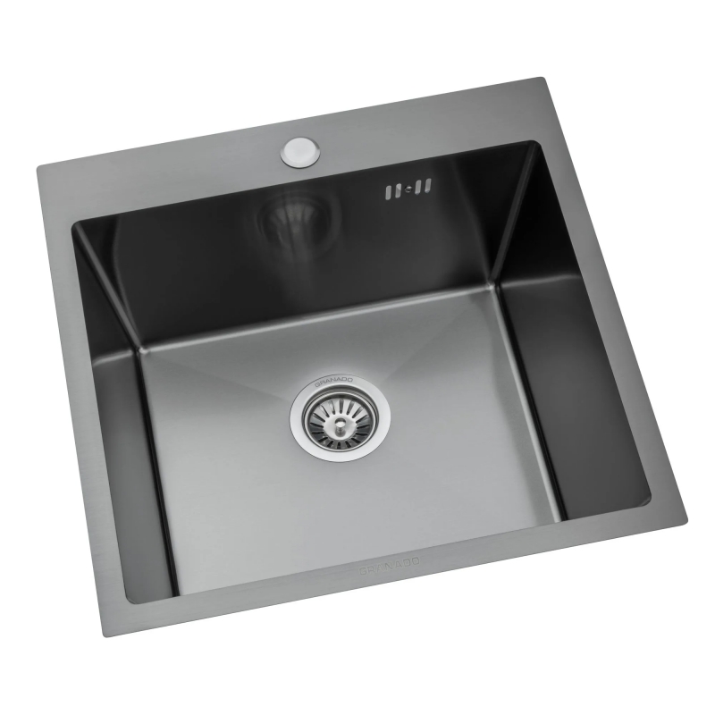 Мийка сталева Galera S201 black (500*500*220mm) GRANADO