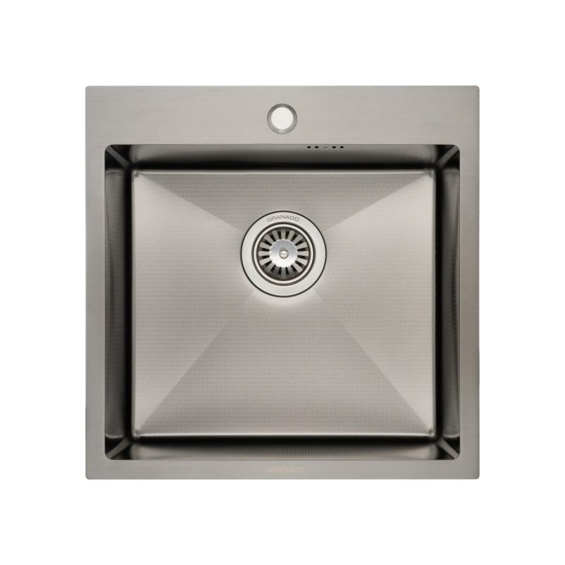 Мийка сталева Galera S201 black honeycomb (500*500*220mm) GRANADO