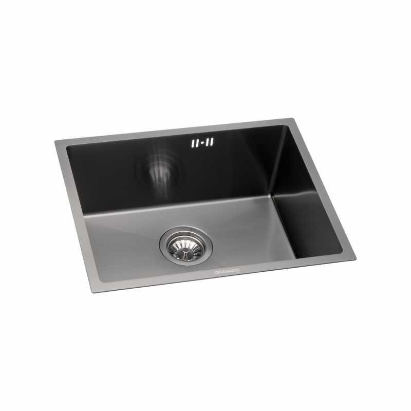 Мийка сталева Under top max STEEL S201 black (530*430*220mm) GRANADO Мийка сталева Under top max STEEL S201 black (530*430*220mm) GRANADO