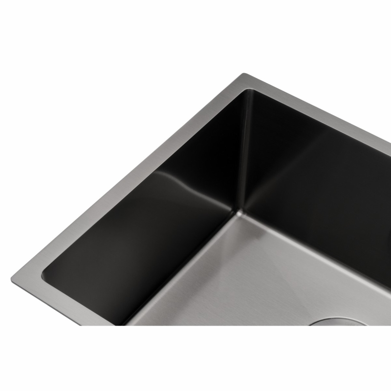 Мийка сталева Under top max STEEL S201 black (530*430*220mm) GRANADO Мийка сталева Under top max STEEL S201 black (530*430*220mm) GRANADO